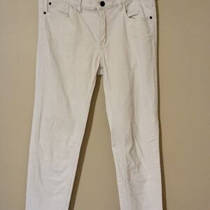 Cordorouy Cream Straight Leg Pants